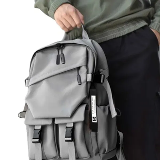 Zebra Fashionable Laptop Bag and Travelling Backpack Gray SZ005