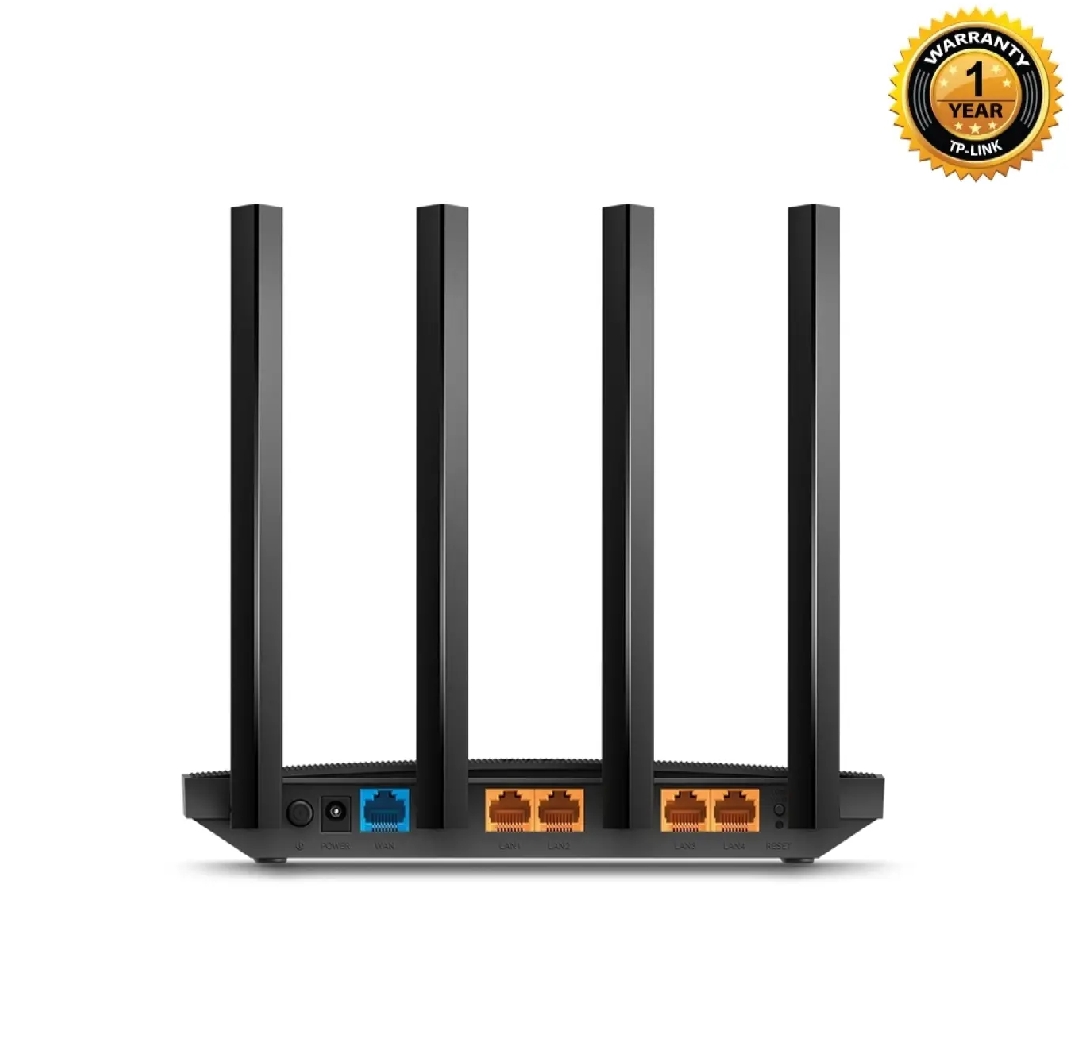TP-Link Archer C6 V6 - Supports 802.11 AC Standard - Simultaneous 2.4GHz 400 Mbps - MU-MIMO Dual WiFi Router